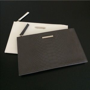 2 for $36 NWOT Equipment snake embossed clutch